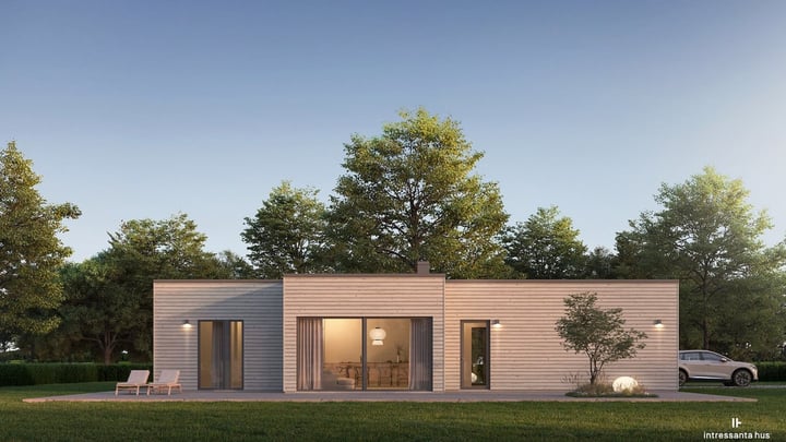 Exteriör av byggnaden Pure 1:125