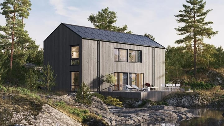 Exteriör av byggnaden Eldfall