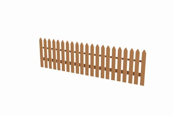 Exteriör av byggnaden Staket - Lång