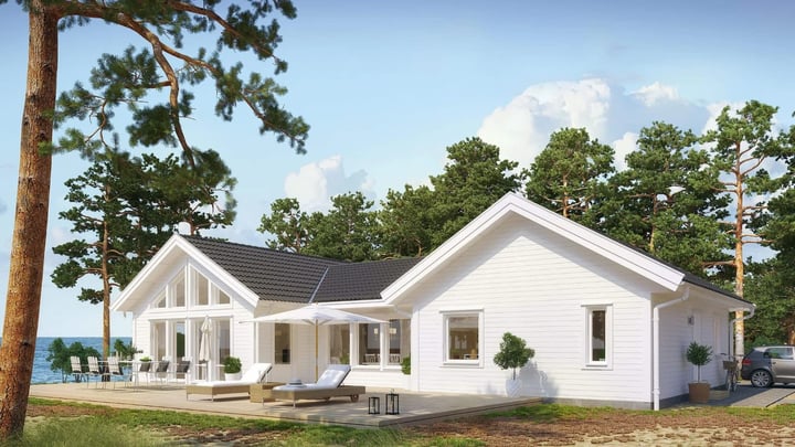 Exteriör av byggnaden Villa Skogsbacken