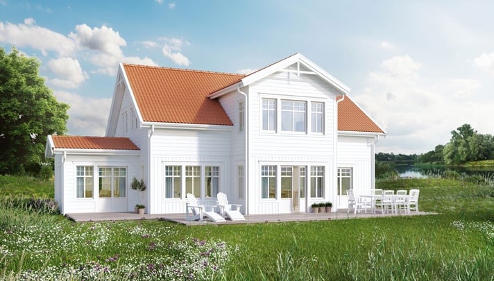 Exteriör av byggnaden Villa Mariefred