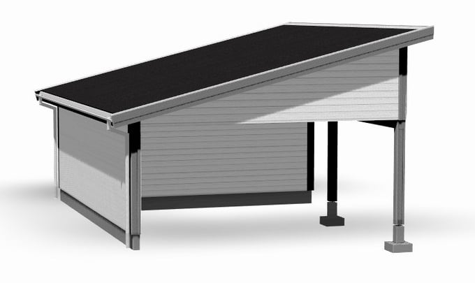 Exteriör av byggnaden Dubbelcarport 02