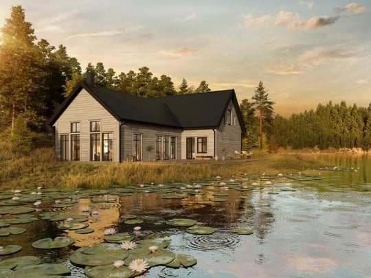 Exteriör av byggnaden Villa Vadstena