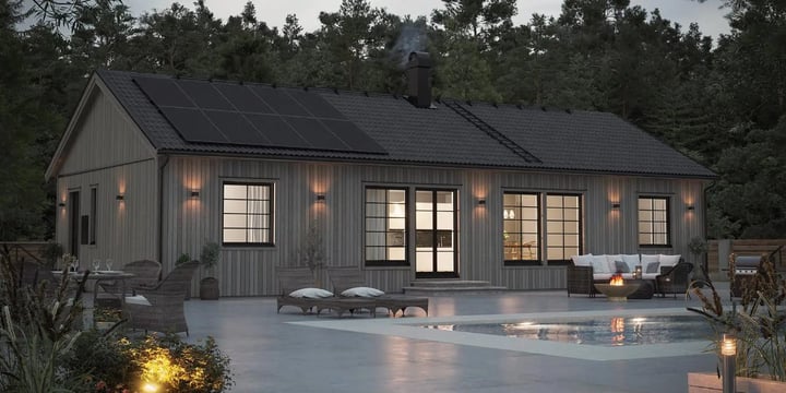 Exteriör av byggnaden Villa Vitsippan