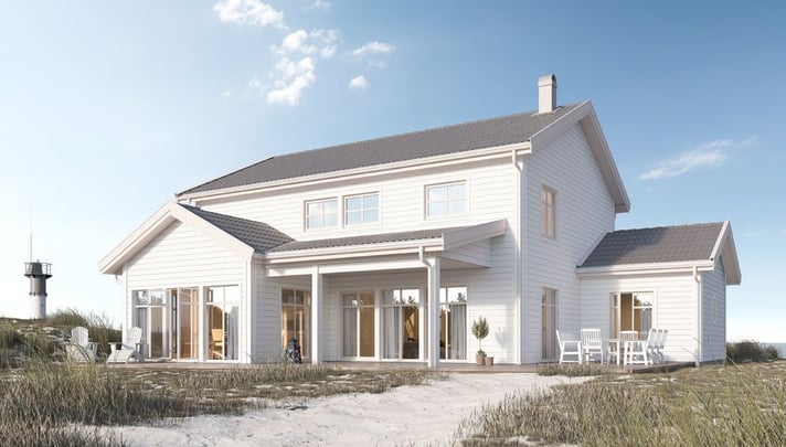 Exteriör av byggnaden Villa Tylösand