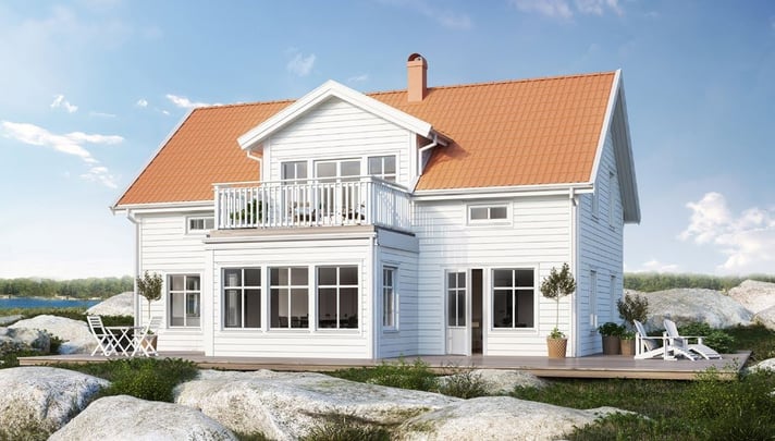 Exteriör av byggnaden Villa Grebbestad